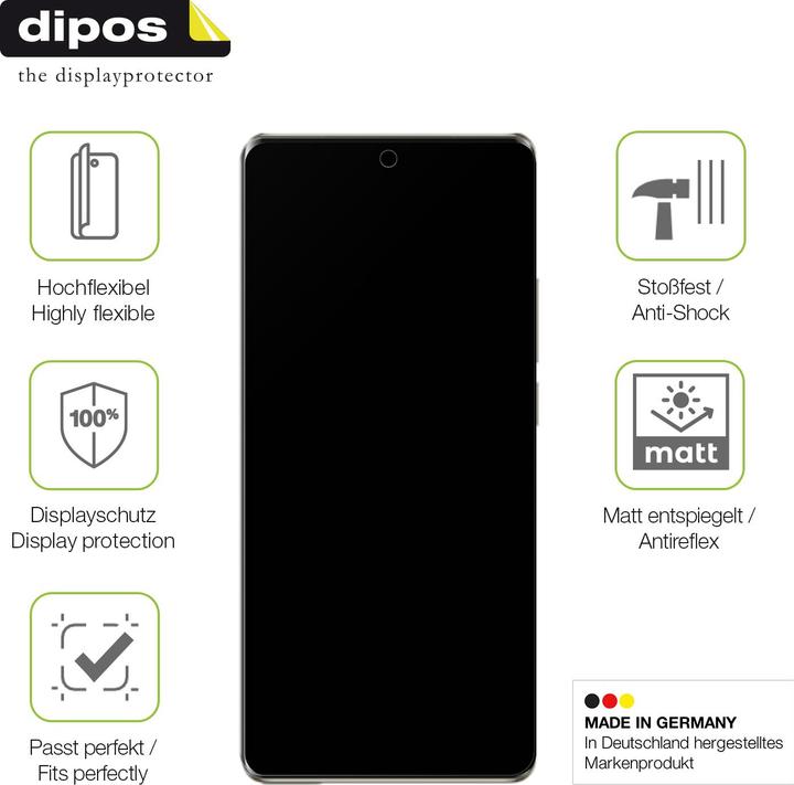 Produktbild Dipos Full Cover Schutzfolie Matt (1 Stück, Ulefone Armor 17 Pro)