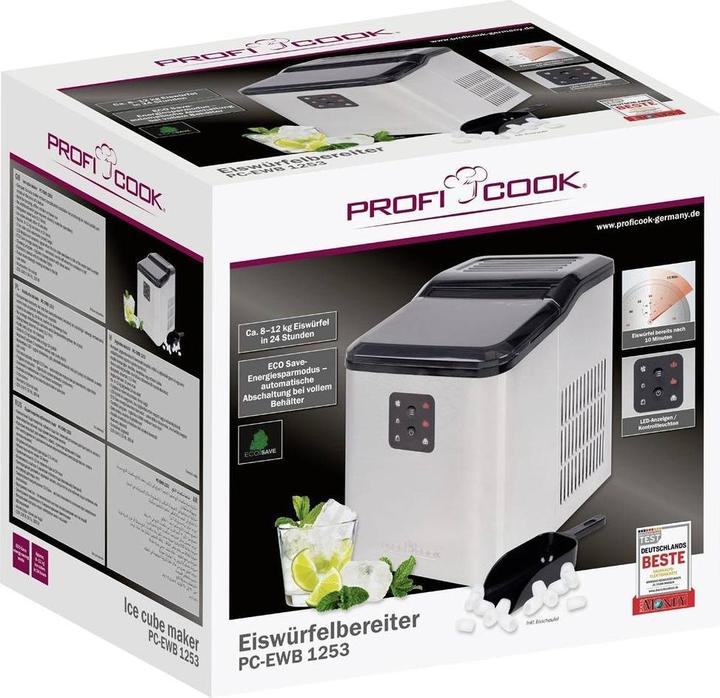Produktbild Proficook Prof Eiswürfelbereiter PC-EWB 1253 inox (EU-Stecker)