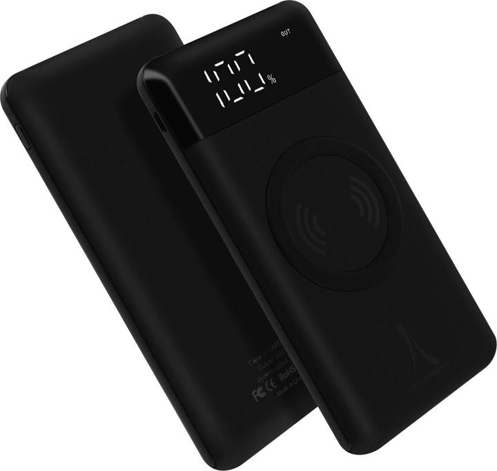 Actual product image Akashi ALTPB8000WIRL 2x USB + USB-C Port & QI Charger (10000 mAh)