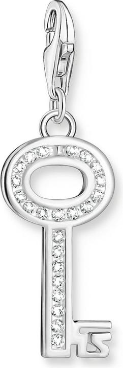 Actual product image Thomas Sabo Charm pendant key white stones silver (925 silver)
