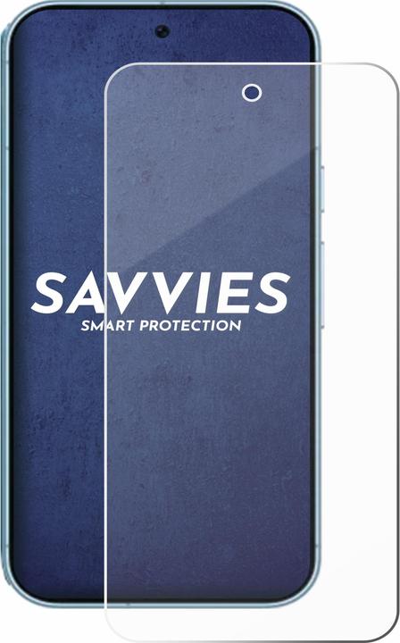 Produktbild Savvies Panzerglas Displayschutz 9H Schutzglas Glas Klar Transparent (1 Stück, Google Pixel 9 Pro)