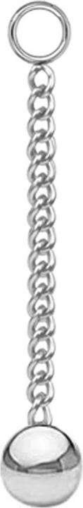Image du produit Star Piercing Anhänger silber Kette mit Anhänger Kugel (sans laiton, Acier chirurgical 316L)
