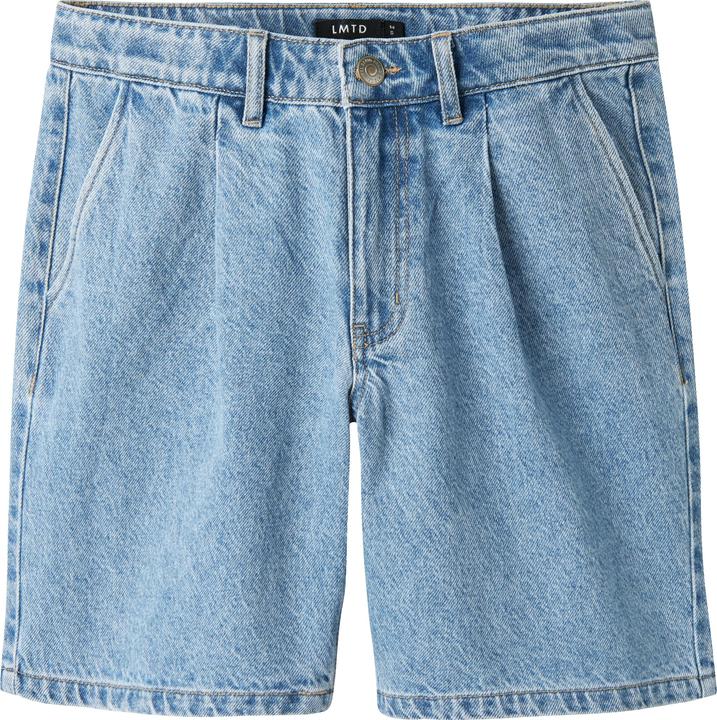 Lmtd Lange plissierte Jeansshorts