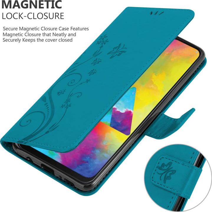 Productafbeelding Cadorabo Bloemen Boekomslag (Samsung Galaxy M21)