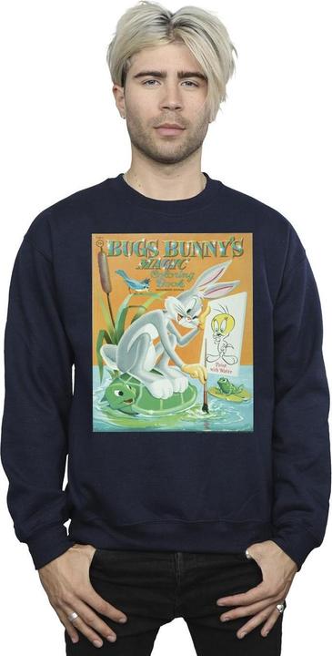 Actual product image Looney Tunes Mens Bugs Bunny Colouring Book Sweatshirt (XXL)