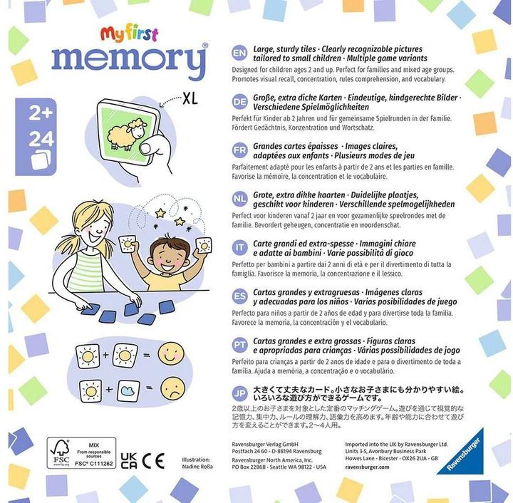 Produktbild Ravensburger My first memory - Fahrzeuge (Deutsch, Französisch, Niederländisch, Italienisch, Isländisch, Portugiesisch, Englisch)
