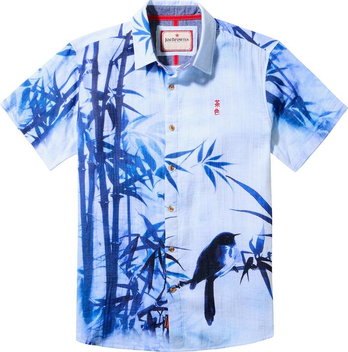 Actual product image Joe Browns Japanese-Inspired Bird Print Shirt (S)