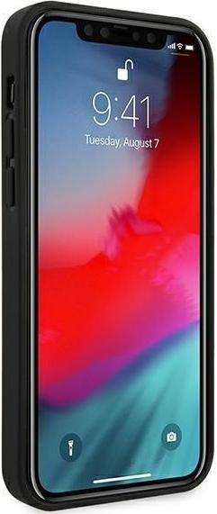 Actual product image Ferrari FESPEHCP12LBK iPhone 12 Pro Max 6.7" czarny/black hardcase On Track Perforated (Apple iPhone 12 Pro Max)