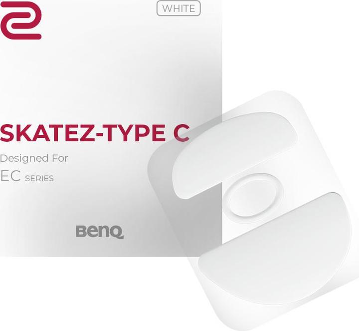 Immagine prodotto BenQ Piedini per mouse Zowie Skatez tipo C bianchi per la serie EC, in teflon bianco, spessore 0,6 mm