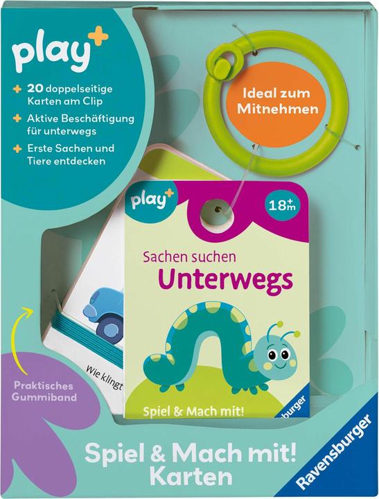 Produktbild Ravensburger Play+ Spiel und Mach mit! Karten: Sachen suchen: unterwegs – Activity Karten für (Deutsch)