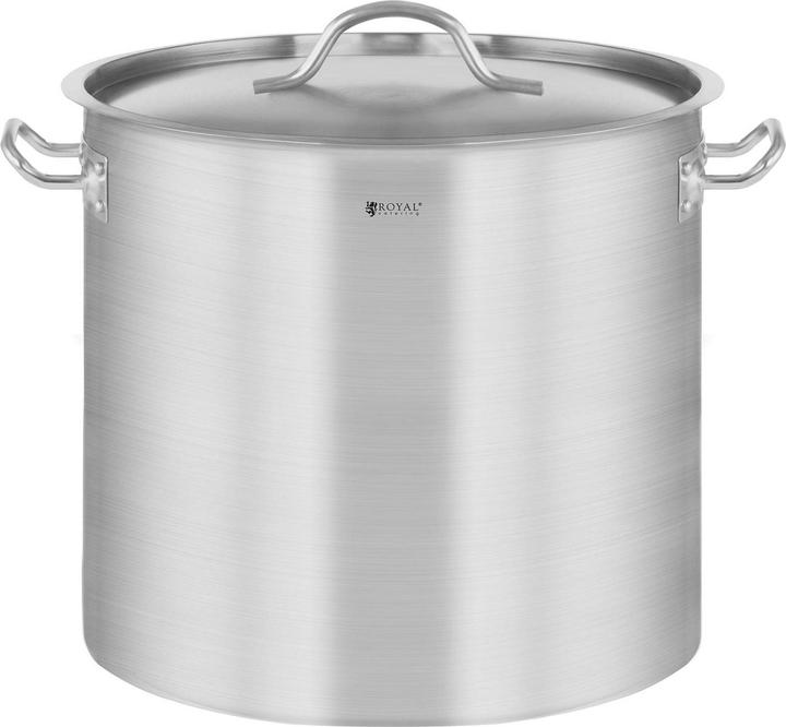 Produktbild Royal Catering Kochtopf Induktion 25 Liter Kochtopf + Deckel Suppentopf Rostfrei Topf Eintopf (32 cm, Kochtopf, Edelstahl)