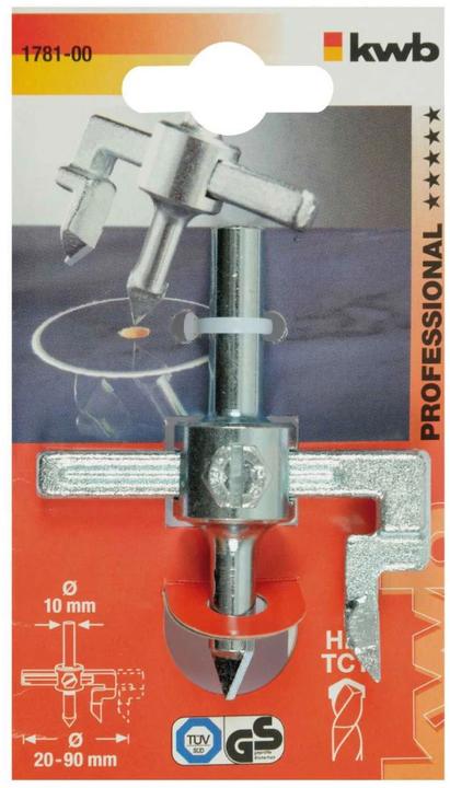 Produktbild kwb Hartmetall Kreisschneider (9 Zentimeter)