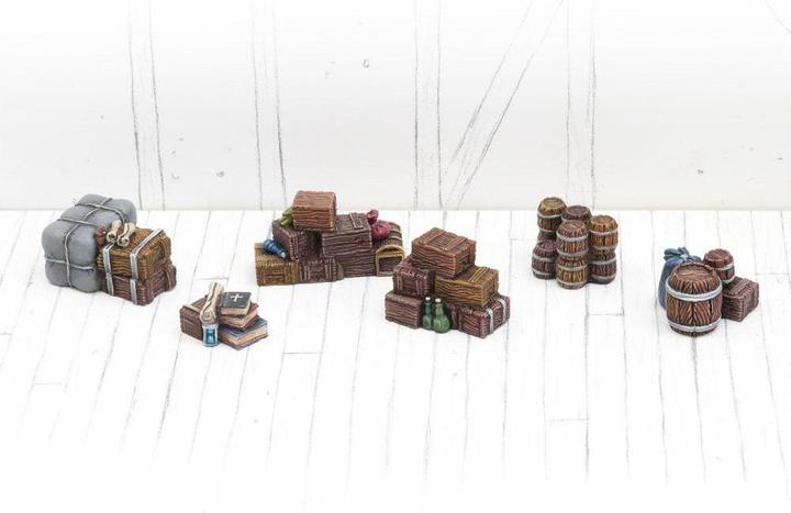 Immagine prodotto Tabletop-Art Accessori Scatole e barili impilati - Set 2 6 pezzi (Materiale sintetico)