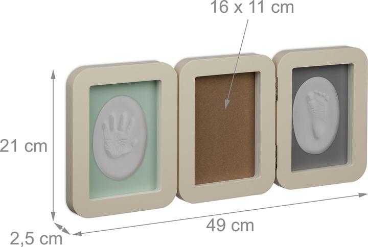 Image du produit Relaxdays Kit de moulage en plâtre pour bébé