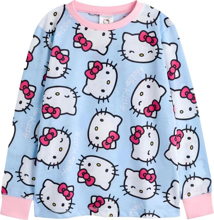 Actual product image Hello Kitty Girls Long Pyjama Set (Pack of 2) (116)