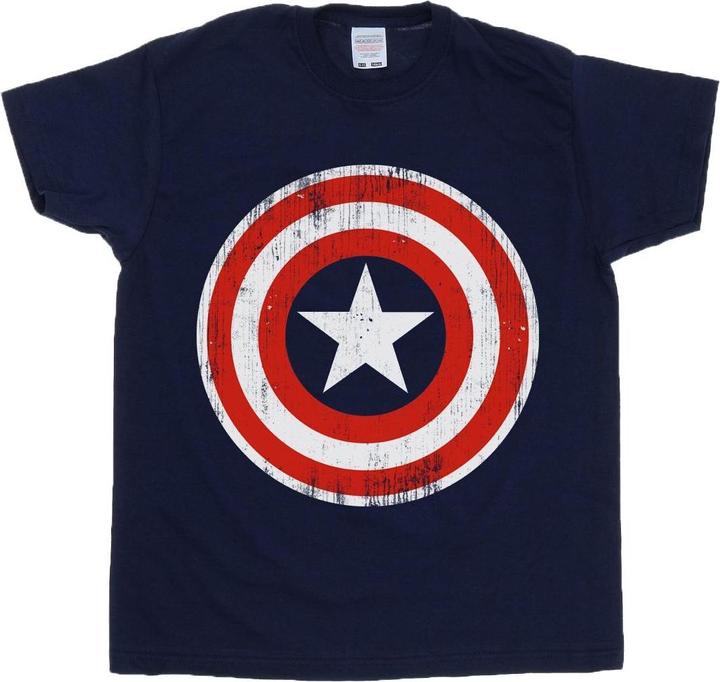 Immagine prodotto Captain America Cracked Shield Maglietta Ragazzi (152, 158)