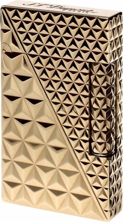Actual product image S.T. Dupont Ligne 2 Fire Head - Double Design Yellow Gold (016254)