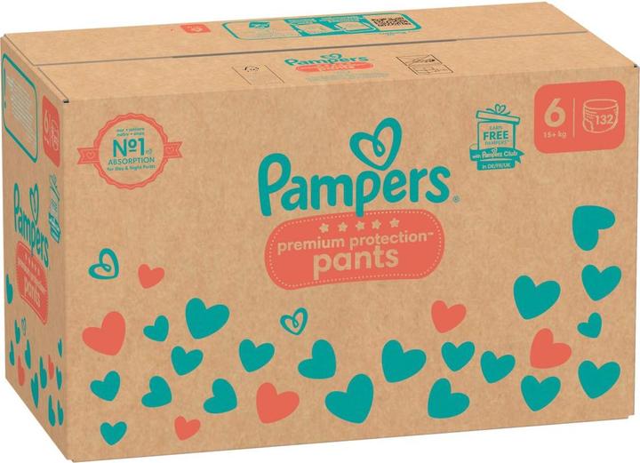 Produktbild Pampers Premium Protection Pants (Gr. 6, Monatsbox, 132 Stück)