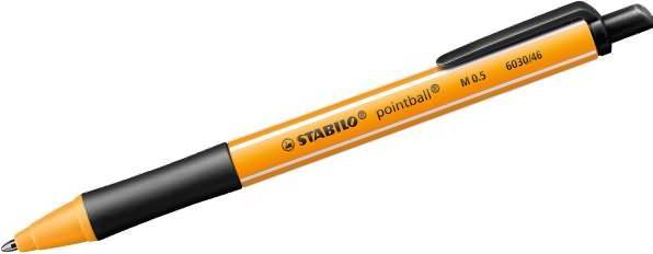 Produktbild STABILO pointball Druck-Kugelschreiber (Schwarz, 1 x)