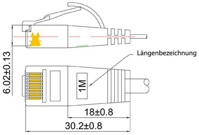 Image du produit Wirewin Câble de réseau (U/UTP, CAT6, 1 m)