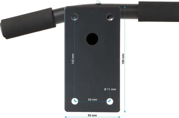 Actual product image Luxtri Wall Mounted Pull Up Bar, Chin Up Bar Maximum User Weight 200 kg