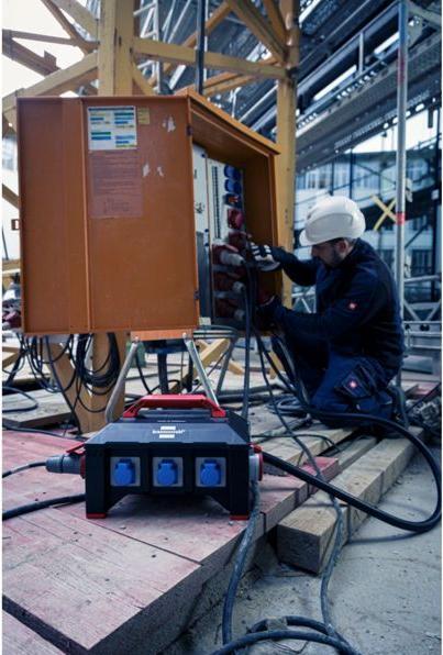 Productafbeelding Brennenstuhl Professionele stroomvoorziening op locatie BS V 5-63A FI type B (9 x, CEE, CEE 7/3)