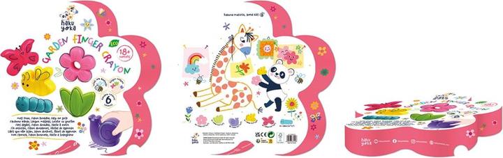 Actual product image Haku Yoka Finger wax crayon garden (6 x)