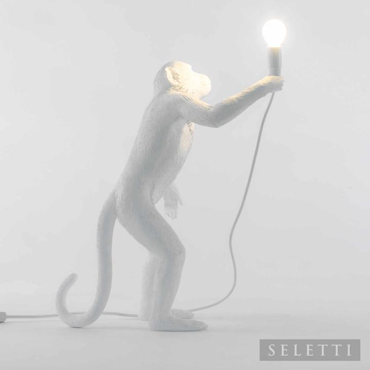 Actual product image Seletti Monkey Lamp White Led Light (E14)