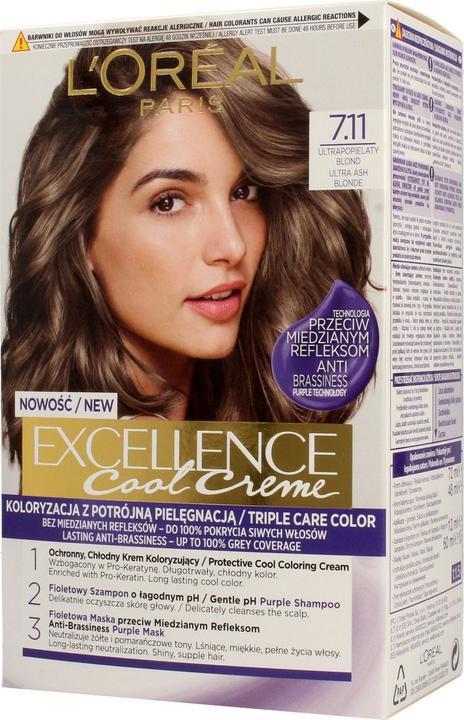 Image du produit L'Oréal Paris L'Oréal Excellence Cool Creme Hair Dye 7.11 Ultrahond (7.11 Ultrahond)