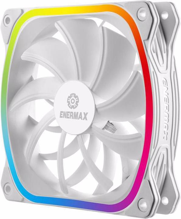 Actual product image Enermax PC Fan SquA RGB Single white (120 mm, 1 x)