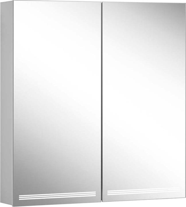 Produktbild Schneider GRACELINE LED Lichtspiegelschrank, 2 Doppelspiegeltüren, 70x70x12cm, 116.470. (70 x 70 x 12 cm)