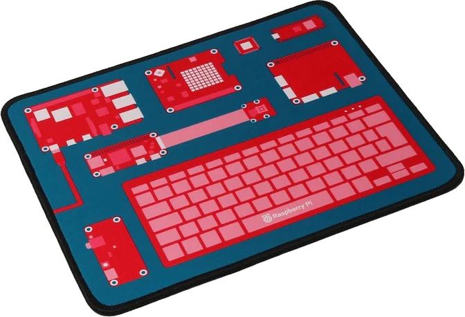 Actual product image Raspberry Pi Official mouse pad