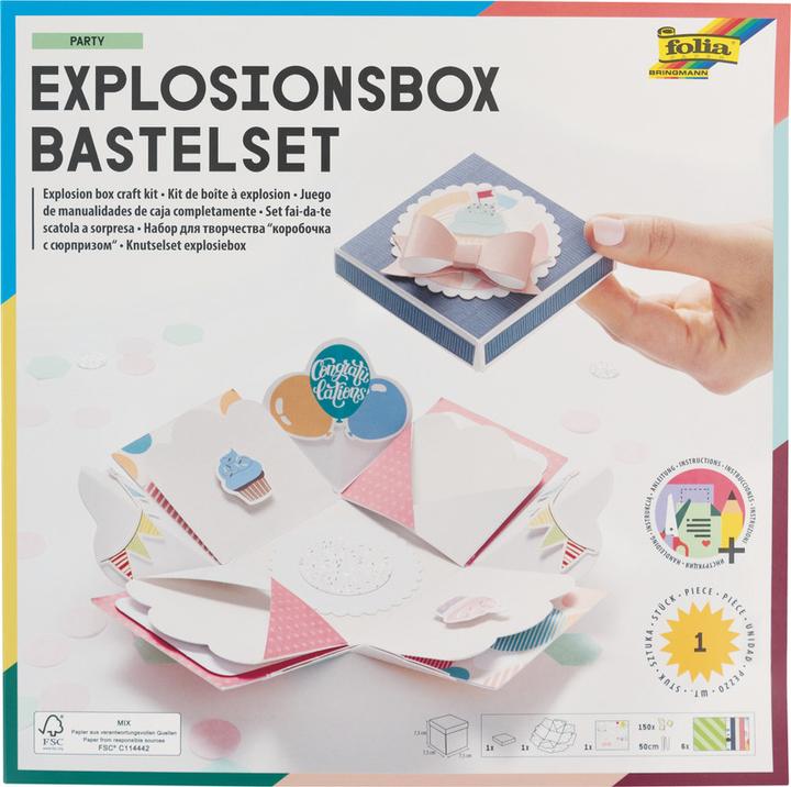 Produktbild Folia Bastelset Explosionsbox (Geschenkbox, 1 x)