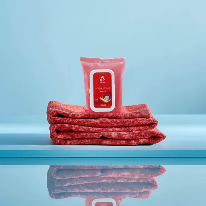 Produktbild EasyGlide Feuchtigkeitstücher mit Gleitmittel und Ölen (Intimtücher)