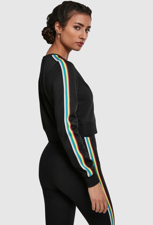 Actual product image Urban Classics Ladies Multicolor Taped Sleeve Crewneck (XXL)