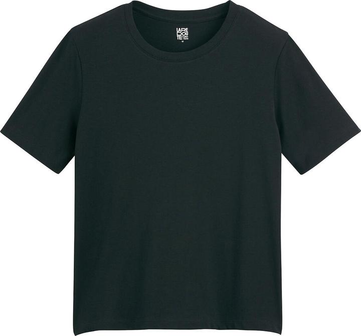 Actual product image La Redoute Collections T-shirt with round neckline and short sleeves (38)