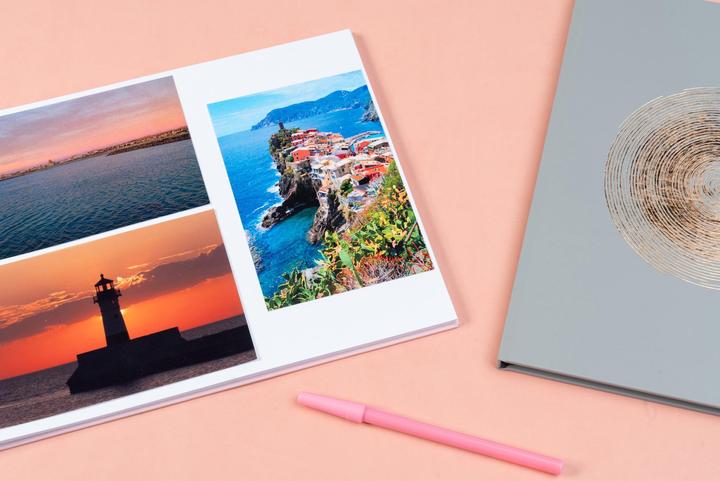 Actual product image Exacompta Photo spiral album Ellipse, 320 x 220 mm, pink (10 x 15 cm)