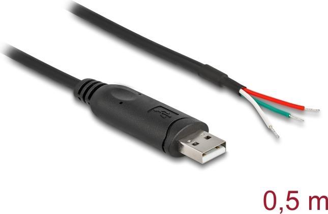 Immagine prodotto Delock Cavo adattatore da USB 2.0 Type-A a seriale RS-485 3 x aperto (0.01 m)