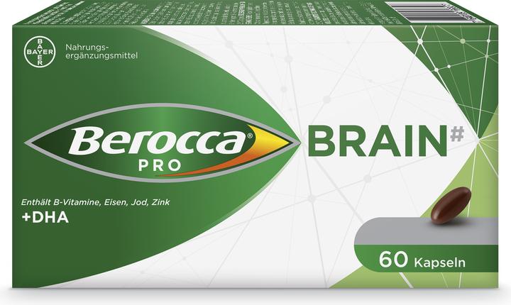 Actual product image Berocca PRO Pro Brain Caps 60 Caps (60 Piece, Capsules, 117 g)