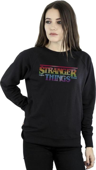 Immagine prodotto Netflix Stranger Things Rainbow Dot Logo Felpa Donna (S)
