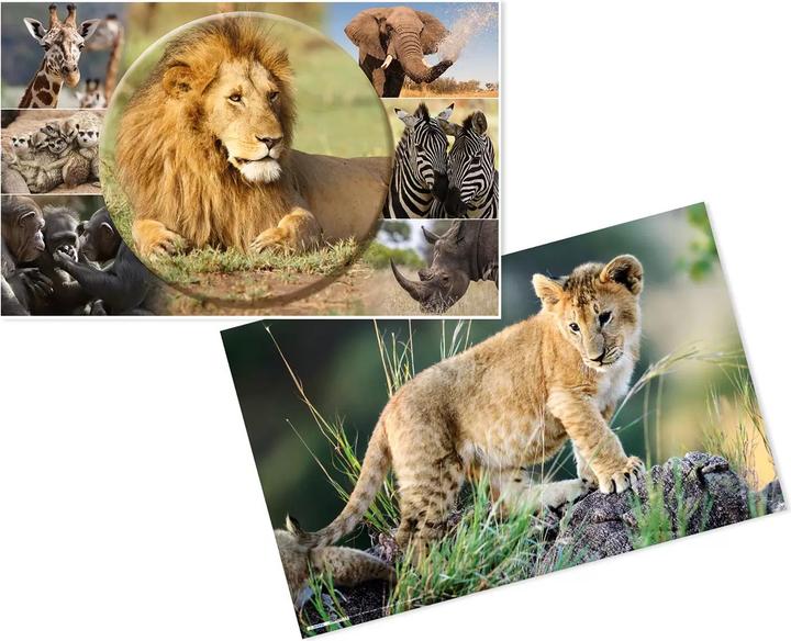 Produktbild HERMA Schreibunterlage Afrika Tiere 55x35 3 Stück (55 x 35 cm)
