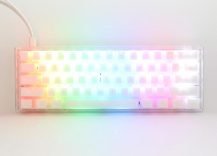 Image du produit Ducky One 3 Aura White Mini clavier de jeu, RGB LED - Kailh Jellyfish Y (US) (US, Filaire)