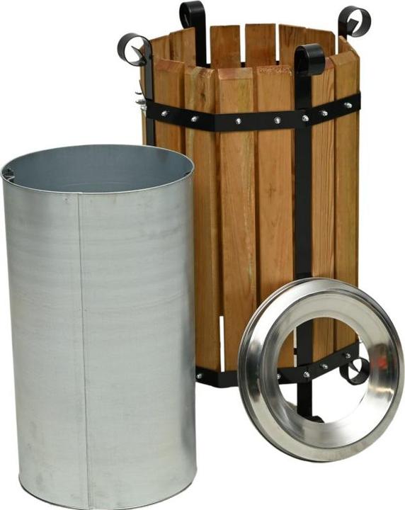 Immagine prodotto Aristar Cestino aperto con rivestimento in legno (50 l)