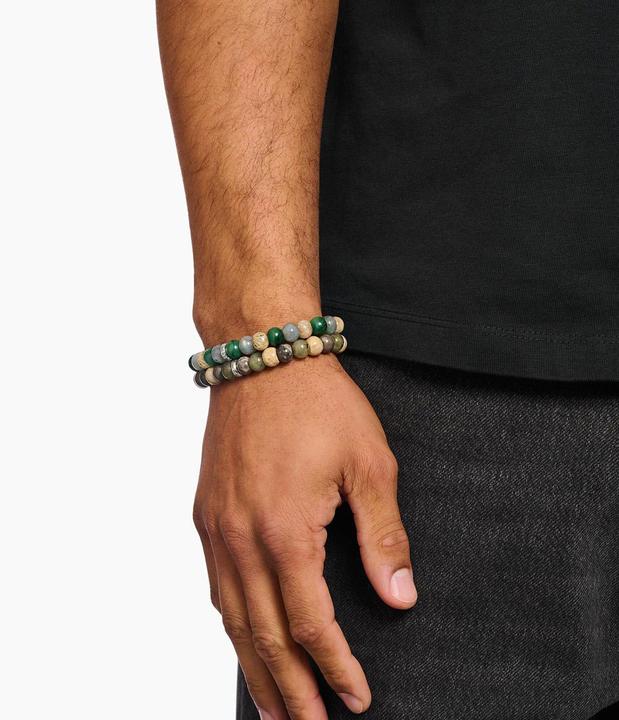 Actual product image Thomas Sabo Armband Labradorit und Crocodile Jasper (21 cm, Silver 925)