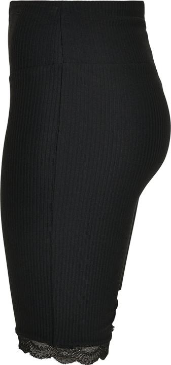 Immagine prodotto Urban Classics Pantaloncini da ciclista a vita alta a costine con orlo in pizzo (4XL)
