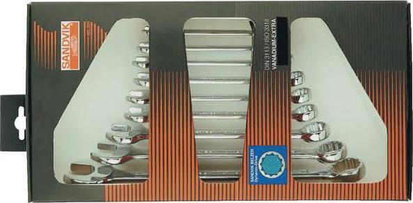 Produktbild Bahco Satz metrische Ring-Maulschlüssel - 11-teilig/Tasche (11 mm, 12 mm, 10  mm, 14 mm, 22 mm, 13 mm, 15 mm, 17 mm, 19 mm)