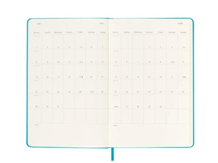 Image du produit Moleskine Agenda semainier (13 x 21 cm, Anglais)