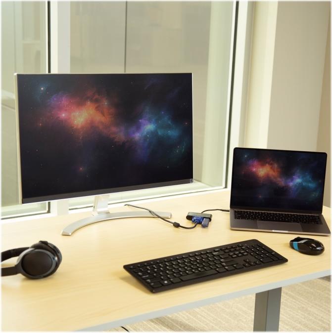 Actual product image StarTech USB-C to VGA Multifunction Adapter (USB-C, 1 Ports)