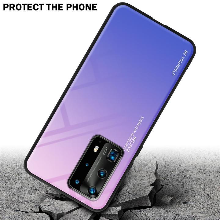 Produktbild Cadorabo TPU 2 Farben Glas Cover (Huawei P40 Pro+)