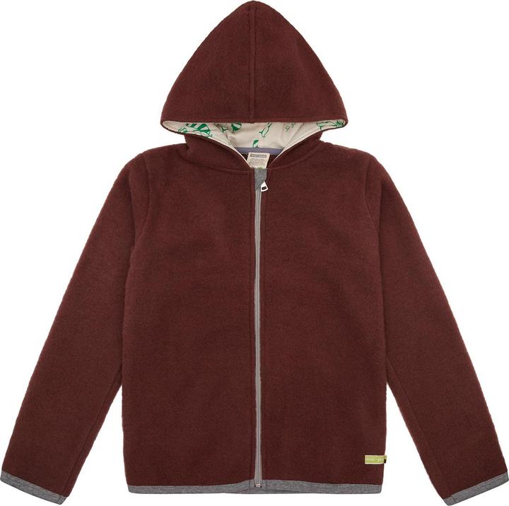 loud + proud Wollfleece-Jacke mit Kapuze